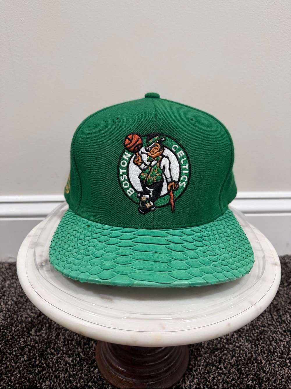 Just Don x Mitchell & Ness NBA Boston Celtics Green Python Hat